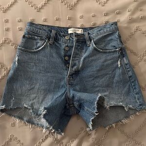 Abercrombie & Fitch Blue Jean Shorts
